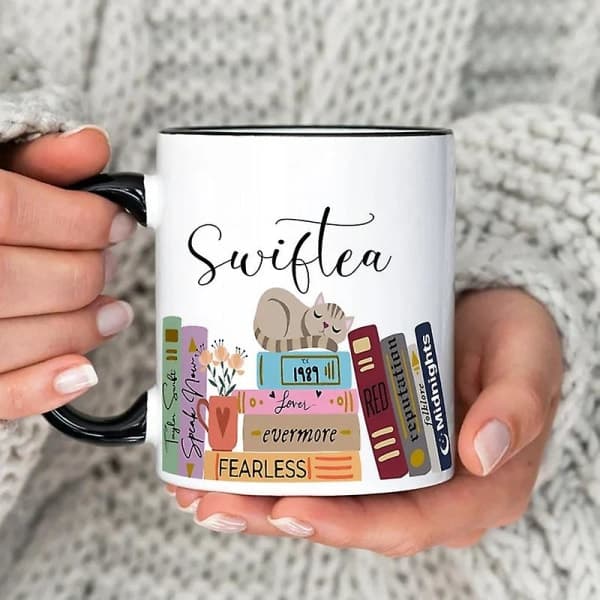 Swiftea kaffekopp - Morsom søt kopp - Gave, for kvinner og jentefans, nyhetskaffekopp