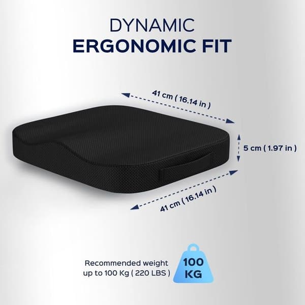 Kontor- og bilstolpute - Ergonomisk og ortopedisk minneskumpute