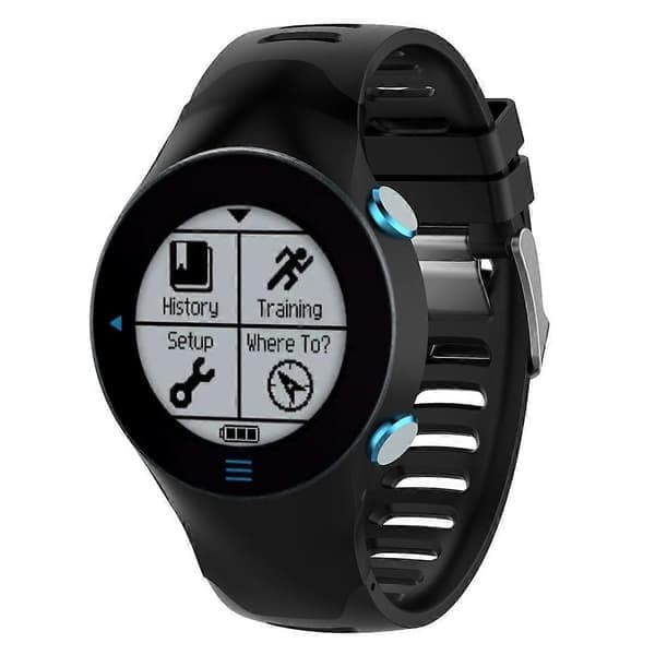Silikonerem til Garmin Forerunner 610 Sort Black