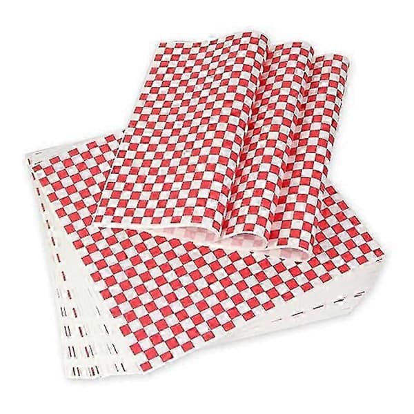 100 ark oljeabsorberande papper, matfoder, oljesäkert papper, smörgåspapper, hamburgeromslagspapper