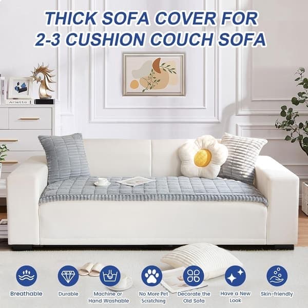 Tykt vaskbart sofatrekk - Nytt mykt Manchester universalt sofatrekk sete (90x210cm) 90*210cm 90*210cm