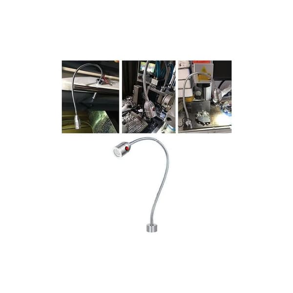 Svanehals Magnetisk Arbejdslys, 5W 24V LED Svanehals Arbejdslys, 500mm Rørlængde, Magnetisk Base Værktøjslys til Arbejdsbænk Reparation