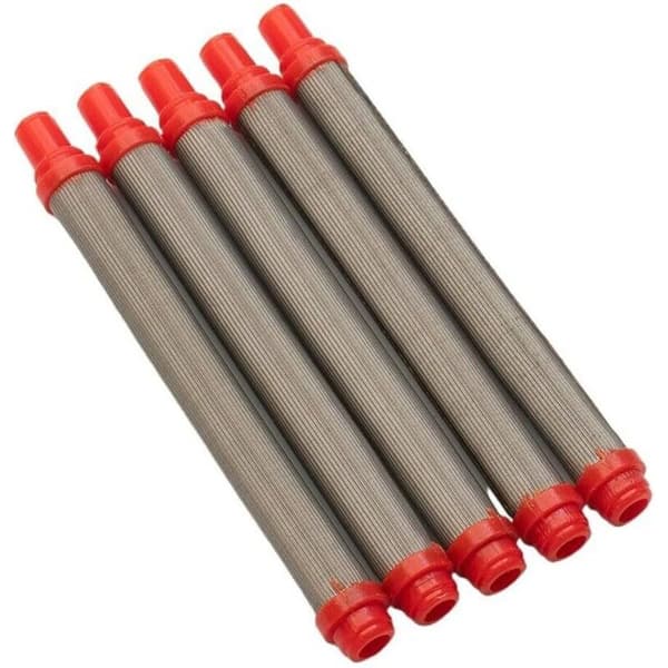 Pakke med 5 luftfri malingsfiltre, 200 mesh, rustfrit stål, til Wagner Airless malerpistol