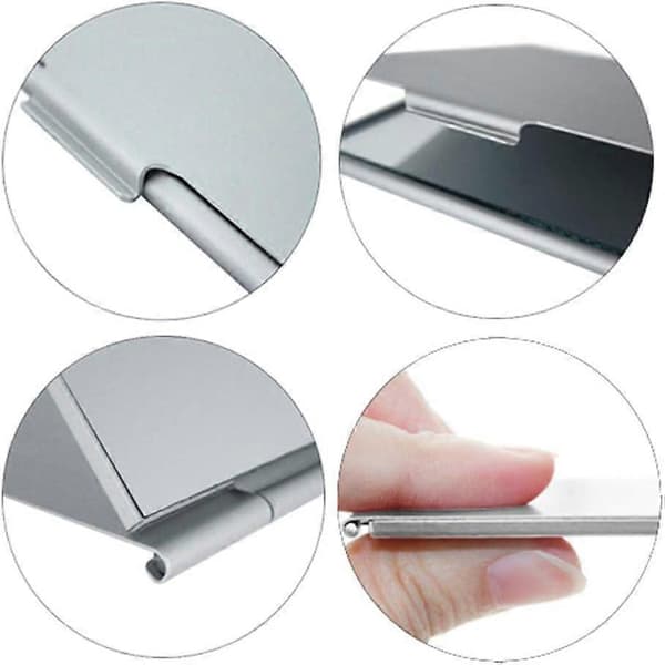 Bærbart foldespejl, Unisex Ultra Slim Holdbart Lille Bordplade Foldbart Kompakt Makeup Spejl til Rejser (11,7x8cm)