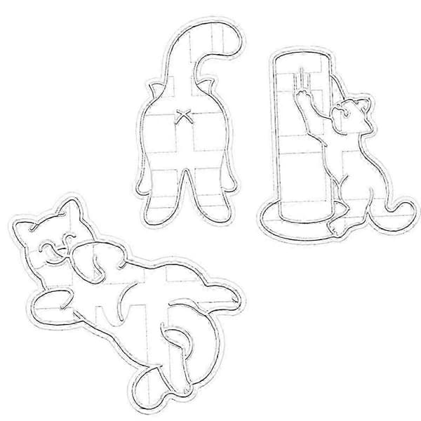 Katteformede kakeformer i plast, \"Kitty Butt\"-form, DIY kjeksform, bakeredskaper, DIY kjeks håndform, bakeutstyr