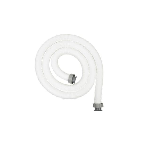 38 mm diameter slange, 3,0 m længde - PVC - Hvid - 38 mm gevindfitting