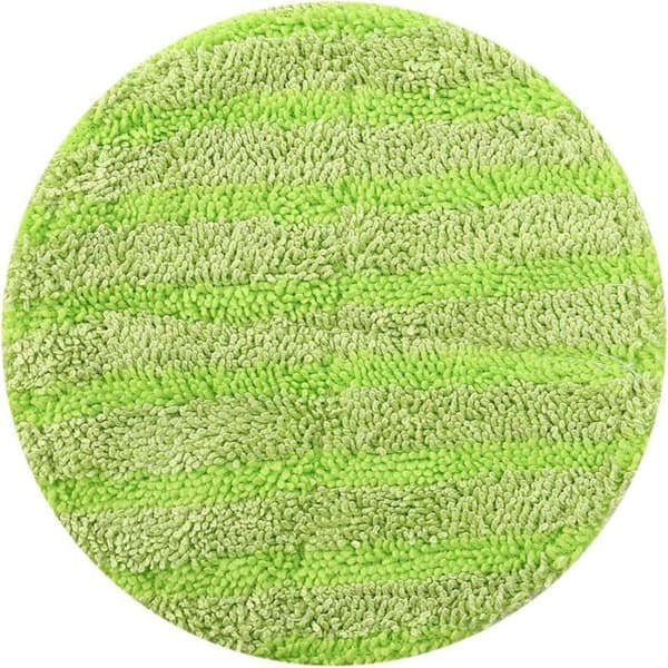 Erstatningspute for trådløs roterende mopp, 16 cm - Blå - Vaskbar mikrofiber - Pakke med 8