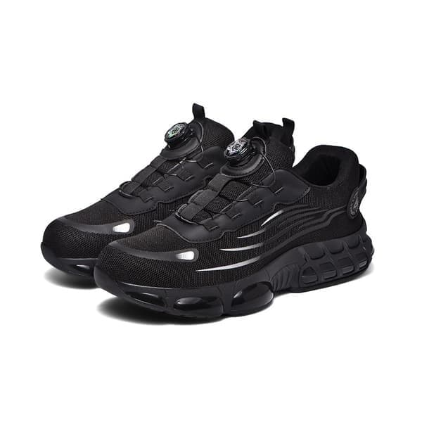 Lätta skyddsskor för män, skyddssneakers med stålhätta - Svart - EU 38-49 47 47