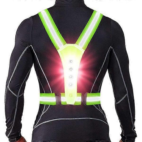 LED refleksvest / Refleksvest for løping, sykling og trening