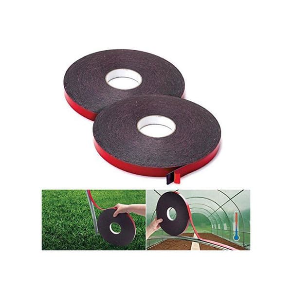 Dobbeltklæbende termisk tape til bøjler - 2 x 20 m (20 mm) 2 mm skum, 80°C modstand