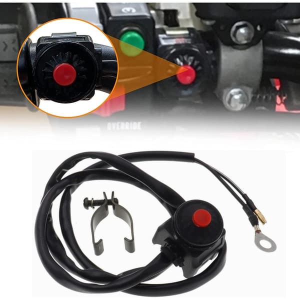 PC Universal Motorsykkel Styrebryter Drep Stopp Horn Bryterknapp 22mm (7/8\")