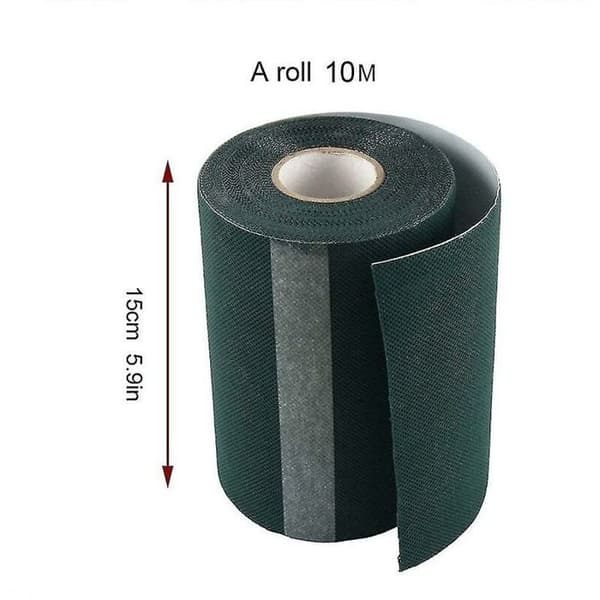 Kunstgræsklæbebånd 10m x 15cm - grøn, vejrbestandig