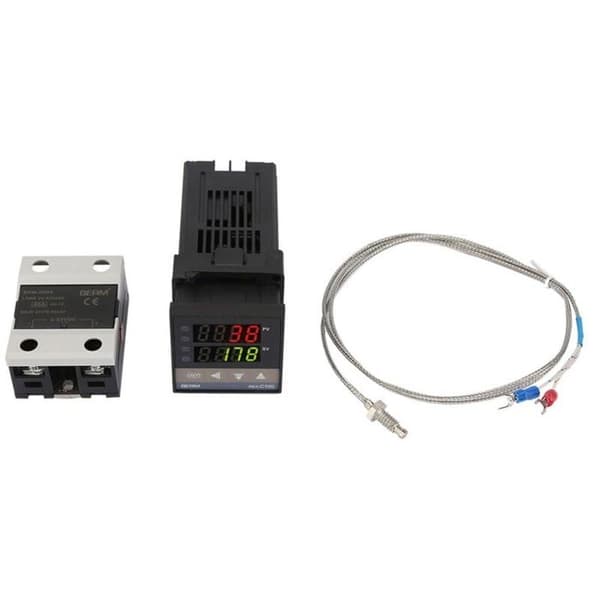 REX-C100 PID temperaturregulator, digital termostatsæt AC110V-240V, 0℃1300℃