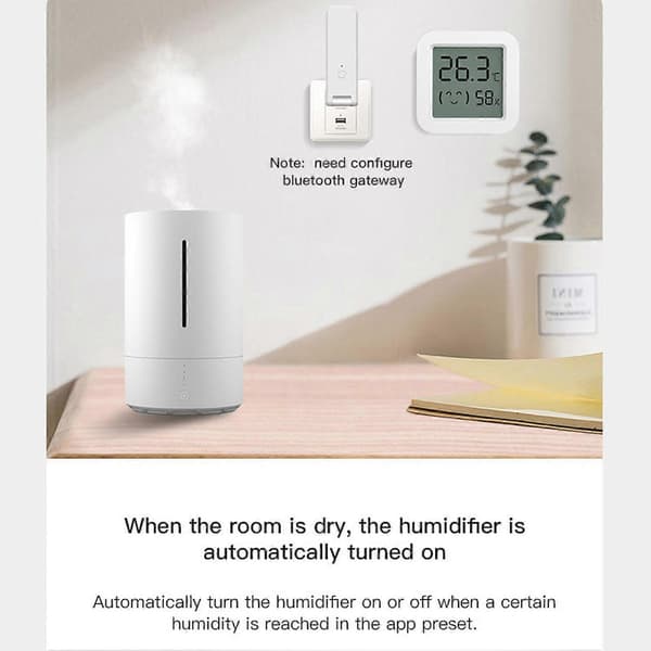 Temperatur- och fuktighetssensor WiFi Intelligent Digital Termometer Inomhus LCD Hygrometer Termometer för Hushåll