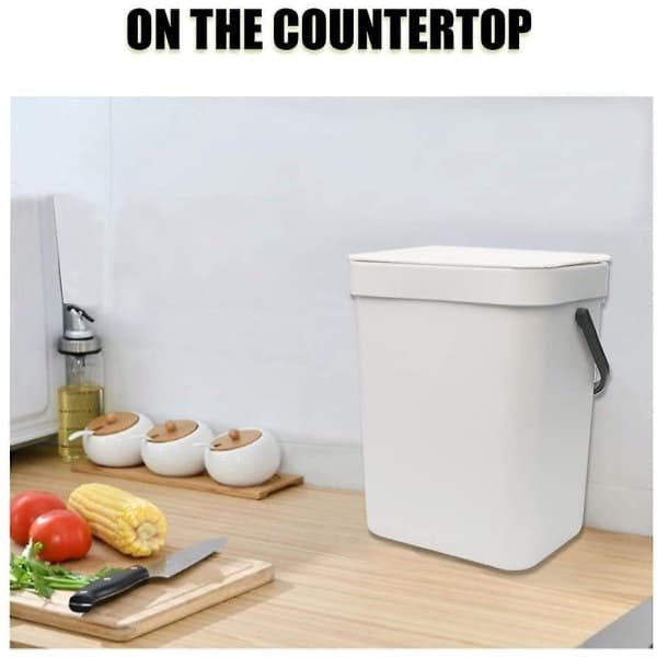 1,3 gallon kompostbeholder, 1-pakning liten kompostbøtte