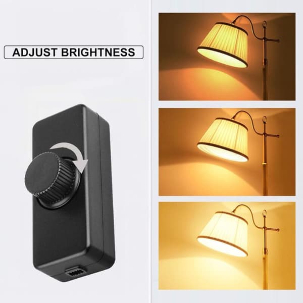 Lysdæmper til glødelamper og dæmpbare LED-lamper, lysdæmper til LED-lamper, lysdæmper til gulvlamper, lysdæmper til LED-lamper