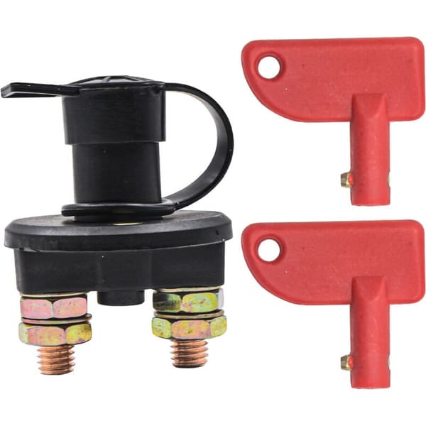 Bilbatteri afbryder, 12/24V, 150A maks., isolatorafbryder, nød-bilbatteri afbryder, lastbil, båd, køretøjer