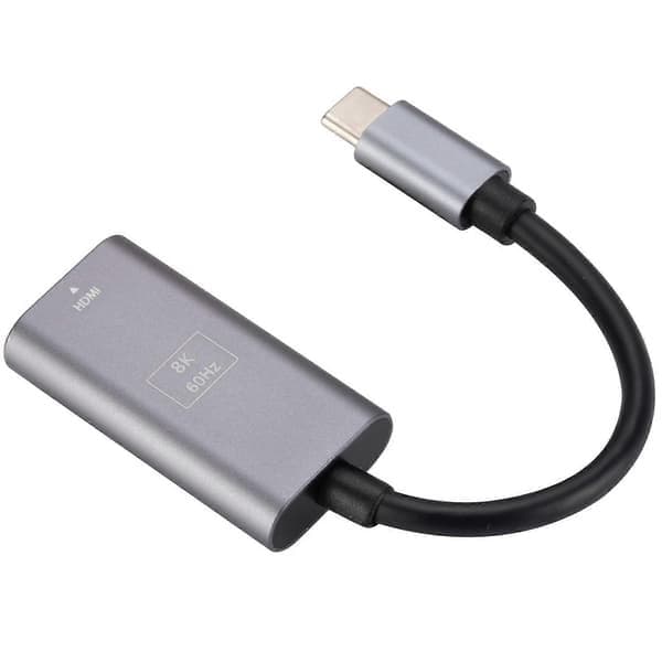 8K/60Hz USB 3.1 Type-C han til HDMI hun konverteradapterkabel, 4.5x2.4x1cm