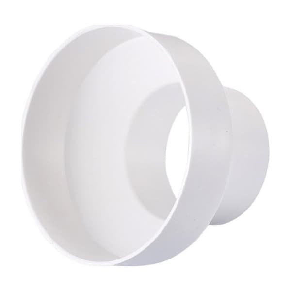Kanaladapter, kanalreduktionsadapter til udsugningsventilator til ventilationskanal (200 mm til 150 mm)