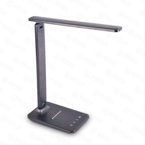 Dimbar LED-bordlampe, leselampe med USB-ladeport, 5 lysmoduser, berøringskontroll