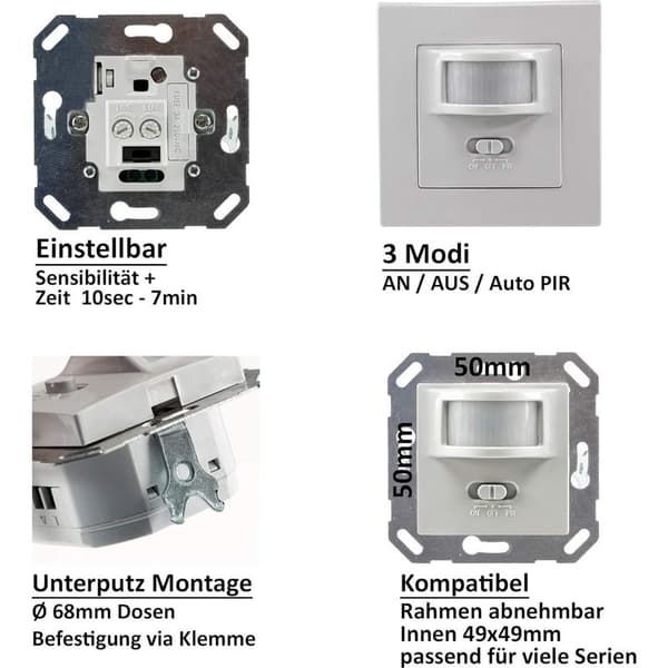 110V-220V Infrarød Sensorafbryder, Dobbeltformål Menneskekropssensorafbryder