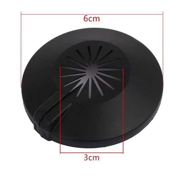 20 svarta PP-plast radiatorrörskydd - Clip-on rosetter, 30 mm innerdiameter / 60 mm ytterdiameter, för 8–30 mm rör