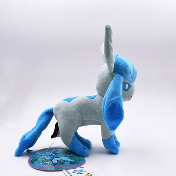 2023 Ny version af plyslegetøj Pok emon Glaceon 7\" plysdyr, blå, alder 2+, alder 3-8