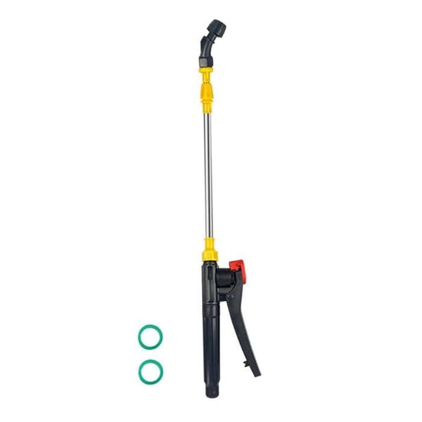 45-80 cm teleskopisk lanse og dyse i rustfritt stål for sprøyter – buet, justerbart hode