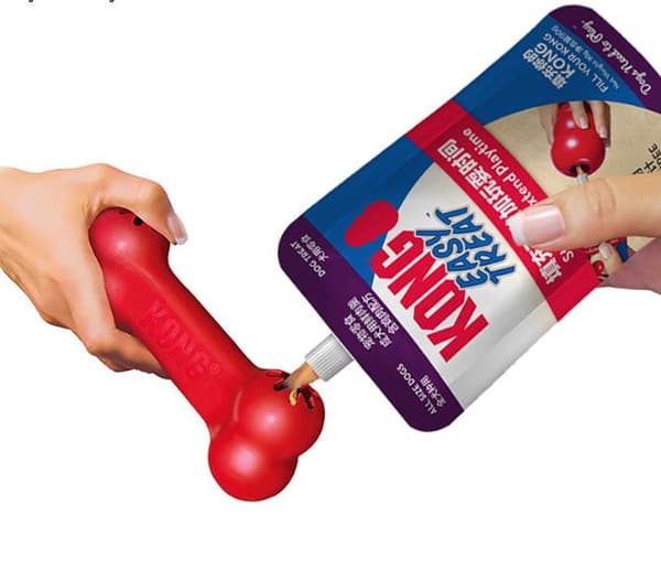 KONG Hundelegetøj, Holdbart Gummiben Passer til Store Hunde