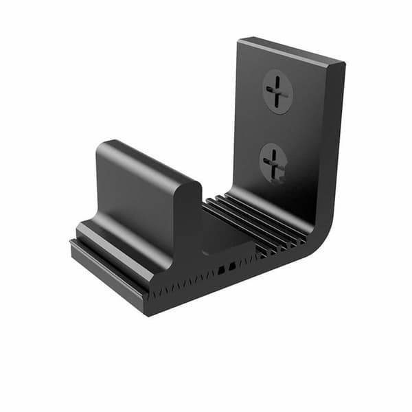 Justerbar gulvstyr til skydedøre, satin sort stål, 14–40 mm tyk