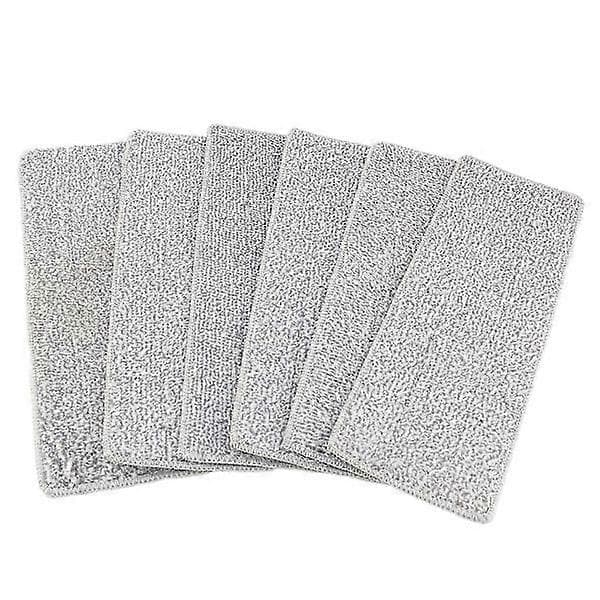 Blå Mikrofiber Gulvmoppe - Dobbelt Anvendelse til Tør og Våd Mopping - Håndfri Vask - 6-pak Pudder - Ideel til Rengøring af Hjemmets Fliser