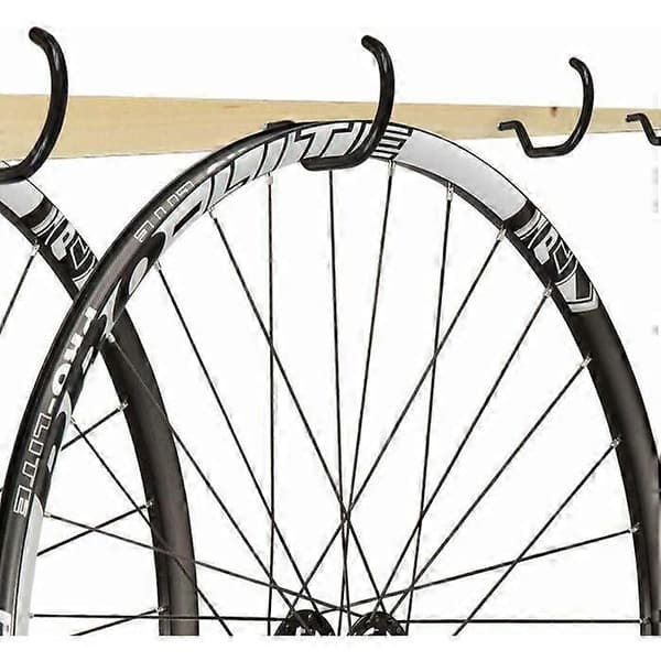 Pakke med 10 standard cykelopbevaringskroge i rustfrit stål