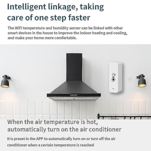 3x Tuya Wifi Temperatur- og Fugtighedssensor Indendørs Termometer Hygrometer
