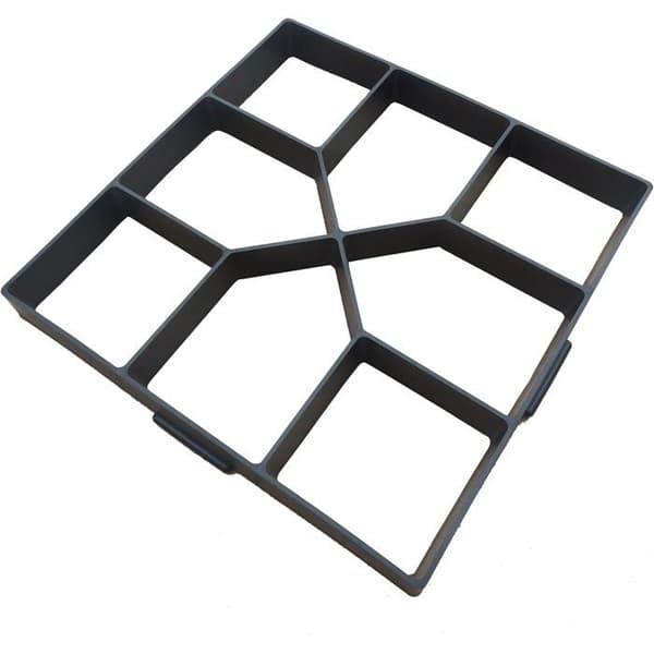 Belægningsform - Stenblok-effekt - 40x40x5 cm - PP-harpiks - Genanvendelig 1600 gange