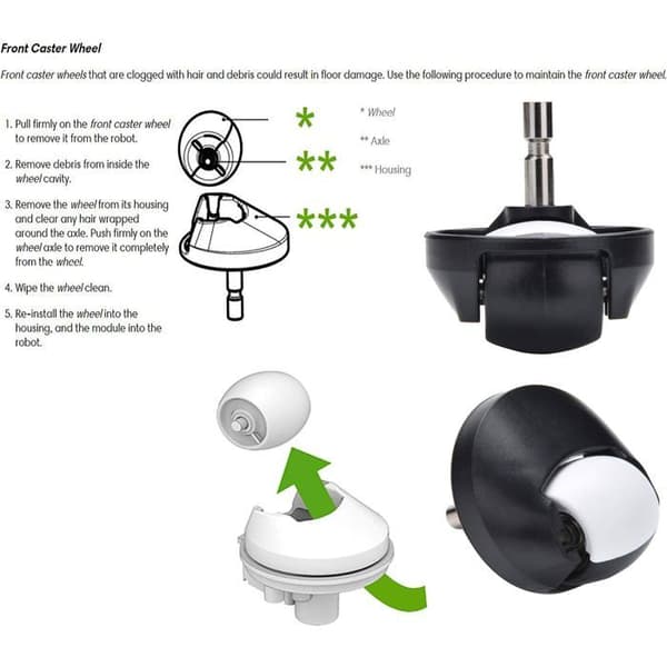 Lisävarustesarja yhteensopiva iRobot Roomba i3/i4/i6/i7/i8/E5/E6/E7/J kanssa – 2 harjaa, 8 HEPA-suodatinta, pyörä