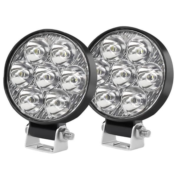 2,5 tommer 24W rund LED-arbejdslygte 12v 24v, 2 STK Mini LED-arbejdslygte IP68 6500K