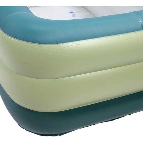 Oppblåsbart basseng - Vakkert og solid - Forsterket PVC - Dimensjoner 150x105x50 cm - 3 nivåer over bakken - Sammenleggbart og bærbart