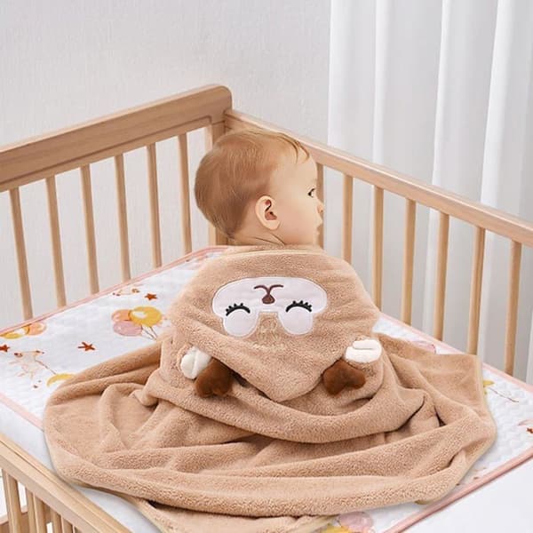 Nyfödda babyhanddukar, superabsorberande handdukar och 80x80 cm badrock