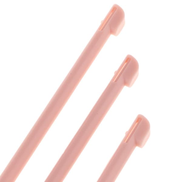 3-pak indstikspen til touchskærm, resistiv til Nintendo 2DS, sort Pink as described