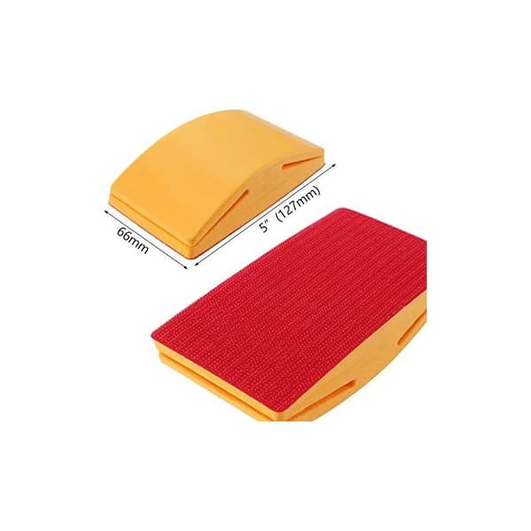 12,7 cm gummisliveklods med sandpapirholder