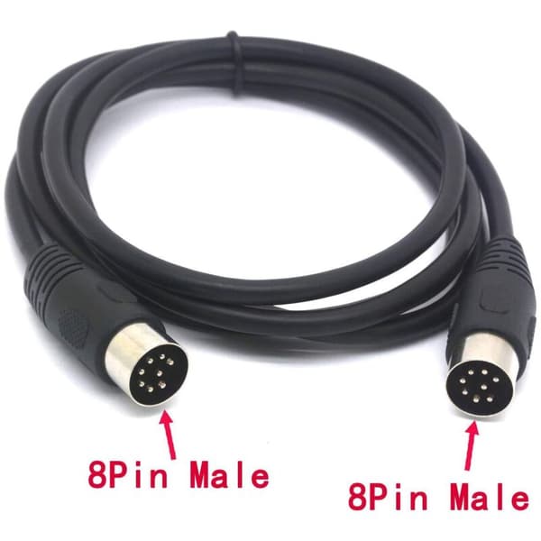 Tomost 8-bens han-til-han MIDI forlængerkabel til Bang & Olufsen B&O PowerLink BeoLab (1,5 m)