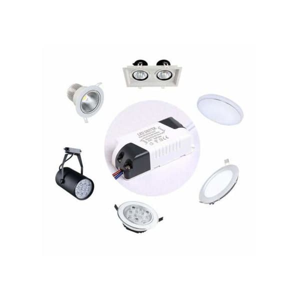 24-36W LED-driver - Pakke med 2 - DC-kontakt - For innendørs taklamper