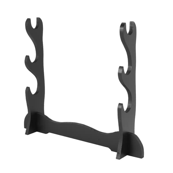 2x 3-lags Samurai Sverd Katana Holder Stativ Rack Display Svart