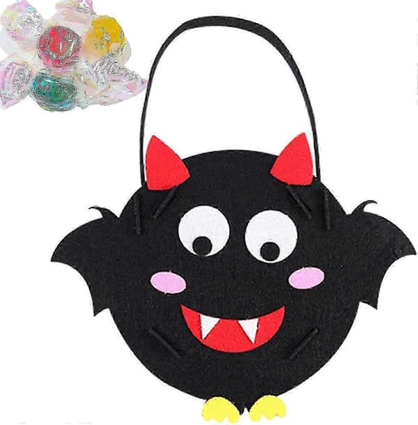 DIY Halloween-godteribøtte med tegneseriedesign for barnas knask eller knep-moro