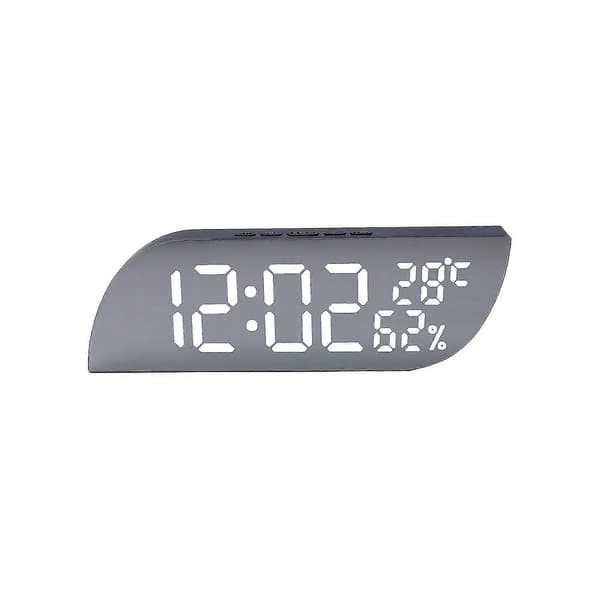 Digital elektronisk klocka med temperatur- och luftfuktighetsdisplay
