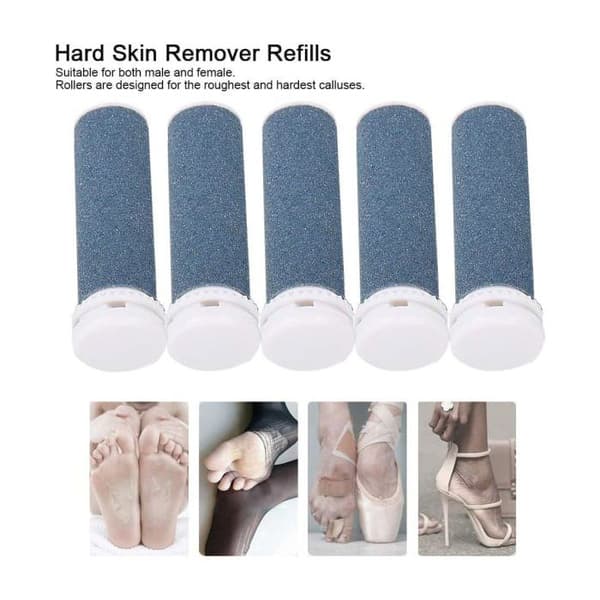 Pakke med 10 rulle hoveder kompatible med Emjoi Micro Pedi Nano, erstatningshoveder