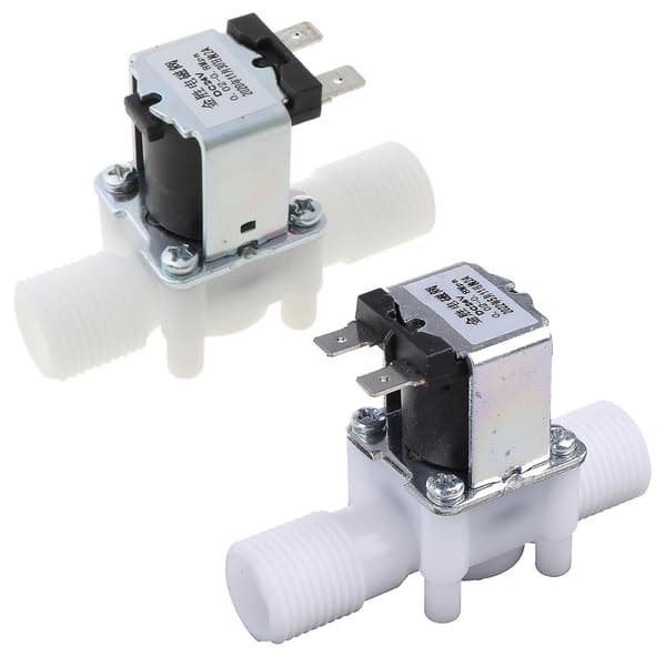 Elektrisk Magnetventil Magnet N/c Vatten Luft Inloppsflödesbrytare 1/2 \" Dc 24v