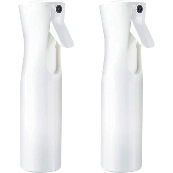 Påfyllningsbar sprayflaska - 300 ml - Dimmspray - 2 enheter - 360° spray - Ergonomisk pump