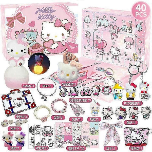 2025 Julekalender Nedtælling til jul med dyr - Blind Box Gaveæske Dyr Cinnamoroll