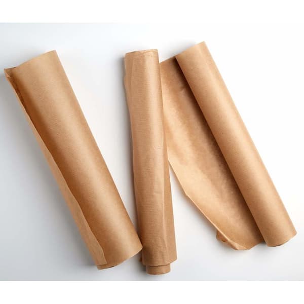 Presentpapper 30 cm x 50 m - Brun - Återvinningsbar Kraft - Livsmedelssäker